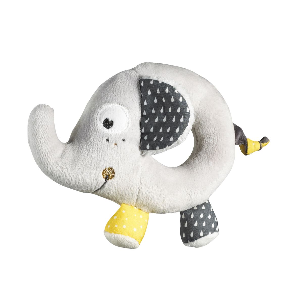 Sauthon - Hochet Babyfan GRIS Sauthon