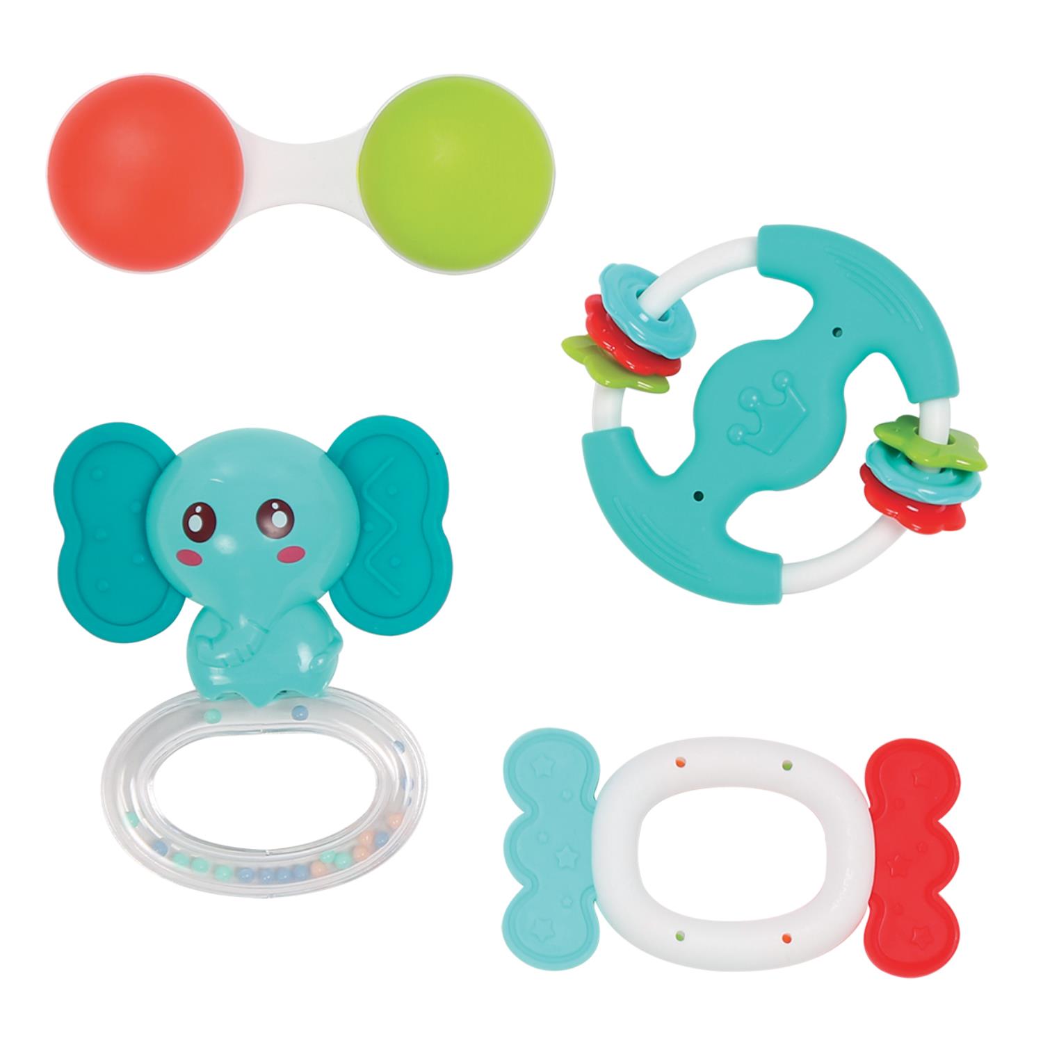 LUDI - Coffret 4 hochets MULTICOLORE Ludi