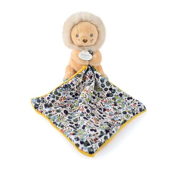 Doudou & Compagnie Doudou avec mouchoir Boh'aime Lion 12 cm Doudou & Compagnie Doudou avec mouchoir Boh'aime Lion 12 cm