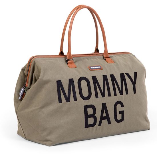 Childhome Sac à langer Mommy Bag Toile canvas Kaki   Childhome Sac à langer Mommy Bag Toile canvas Kaki