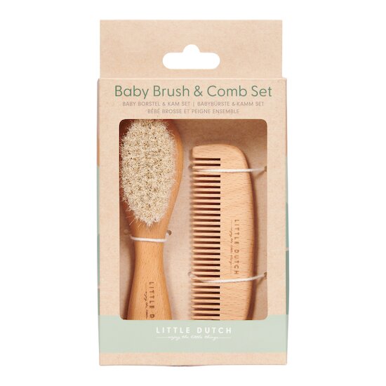 Little Dutch Bébé Brosse et Peigne Ensemble Marron 