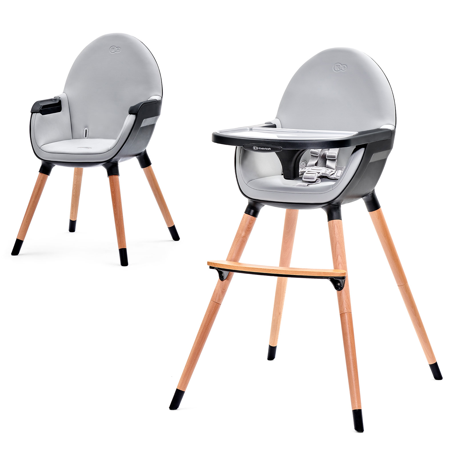 Chaise haute Fini NOIR Kinderkraft