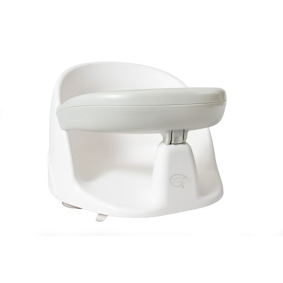 BabyDam Siège de bain rotatif 360° Blanc Et Gris 