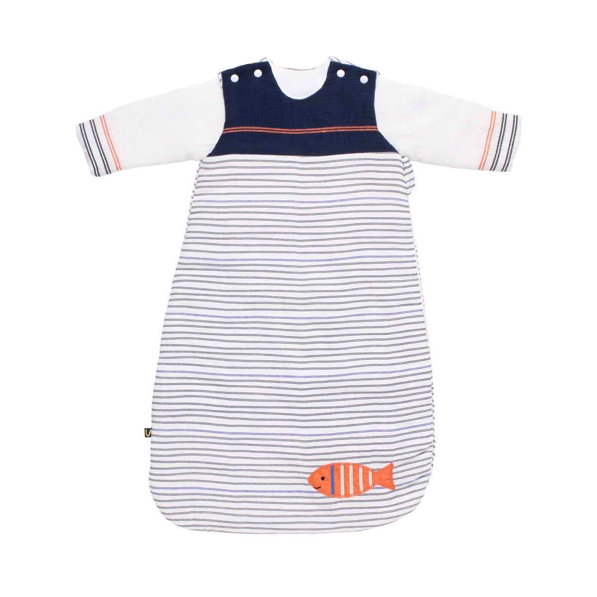 Sauthon - Gigoteuse ouatinee à manches  Baby Sailor BLEU Sauthon