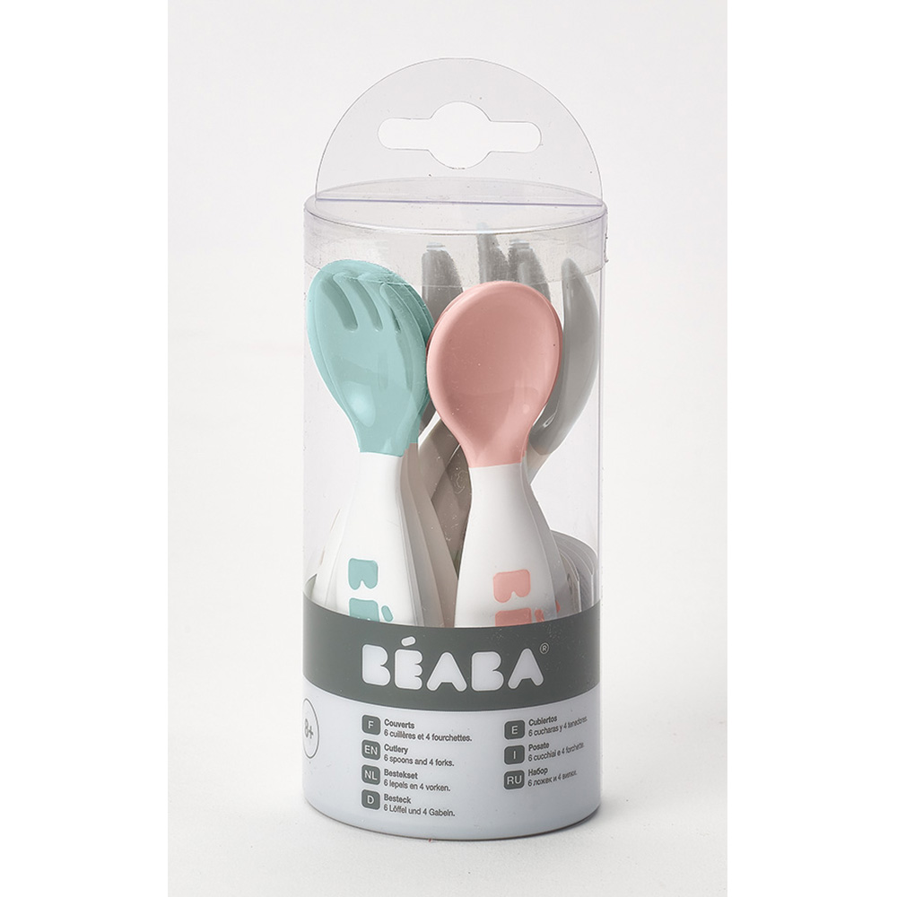 Beaba - 6 cuillères et 4 fourchettes MULTICOLORE Béaba