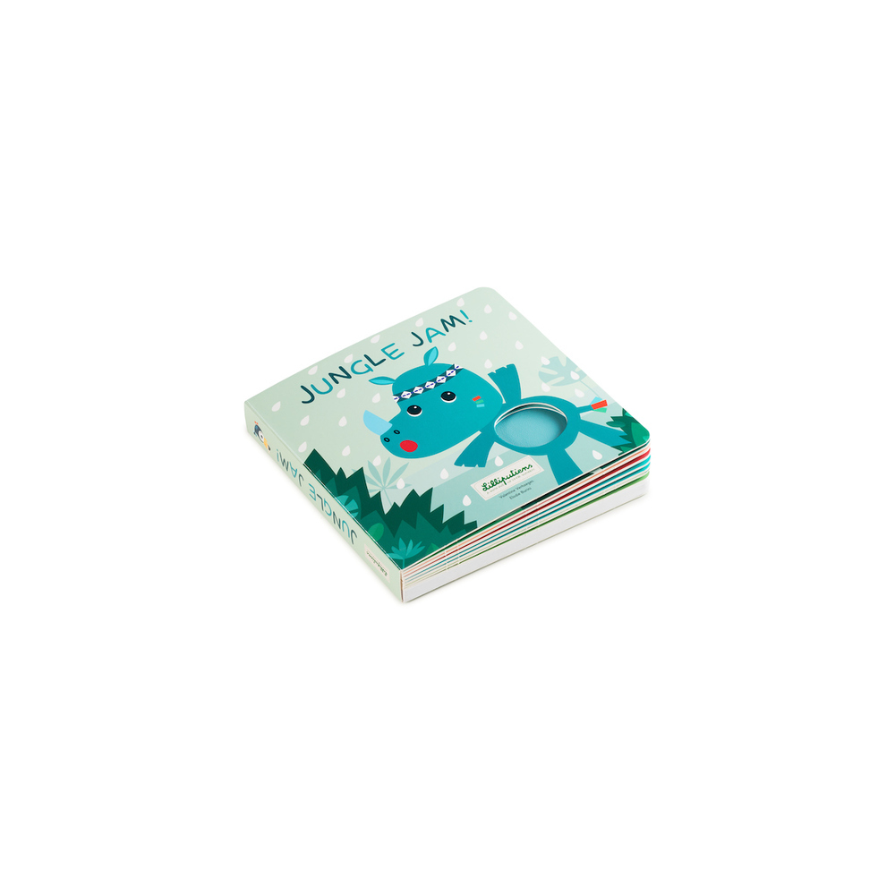 Livre tactile et sonore Jungle jam MULTICOLORE Lilliputiens