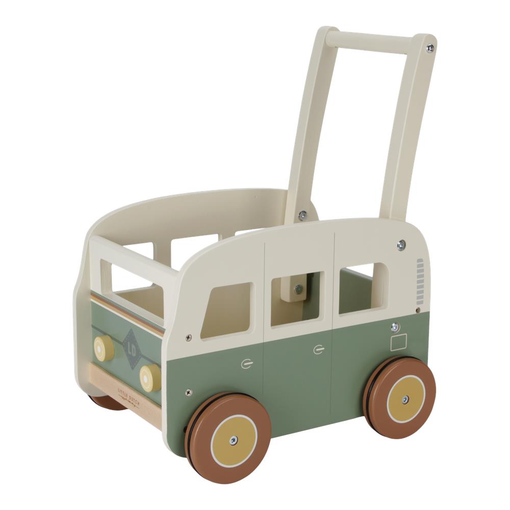 Chariot de marche van en bois FSC - Vintage (2) MULTICOLORE Little Dutch