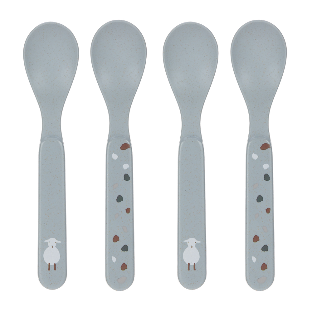 Lässig - 4 cuillères Tiny Farmer Mouton/Oie BLEU Lässig