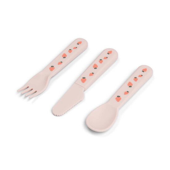 Done by Deer Foodie couverts set de 3 Tiny farm Rose  Done by Deer Foodie couverts set de 3 Tiny farm Rose