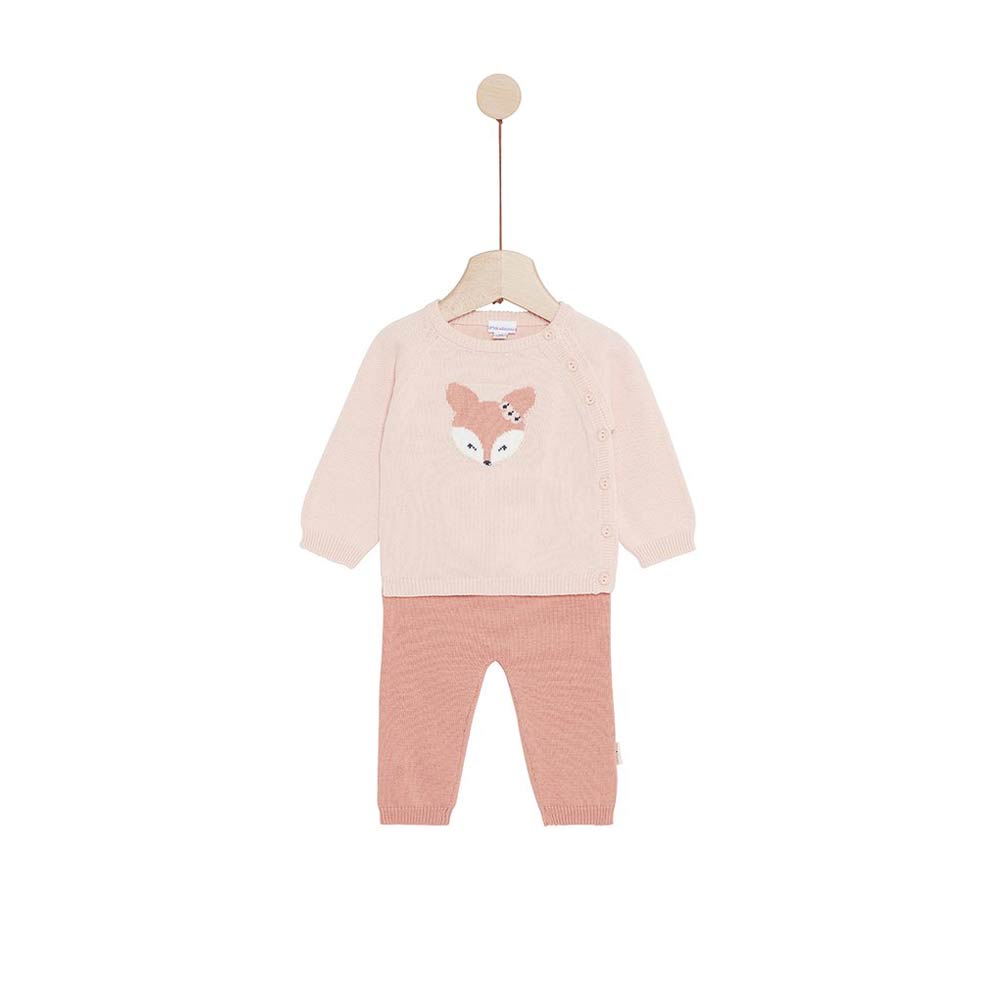 Ensemble tricot Petit Cocon ROSE P’tit bisou