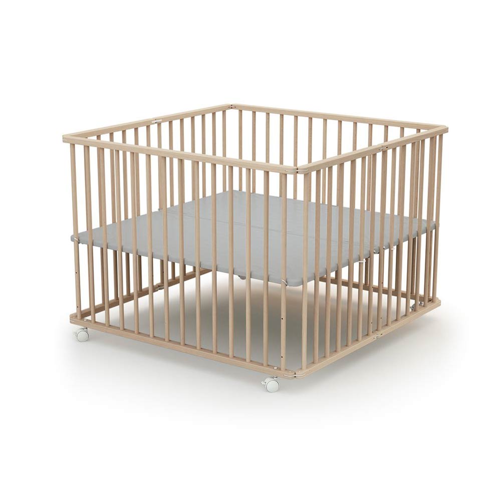 Parc pliant en bois BEIGE Formula Baby