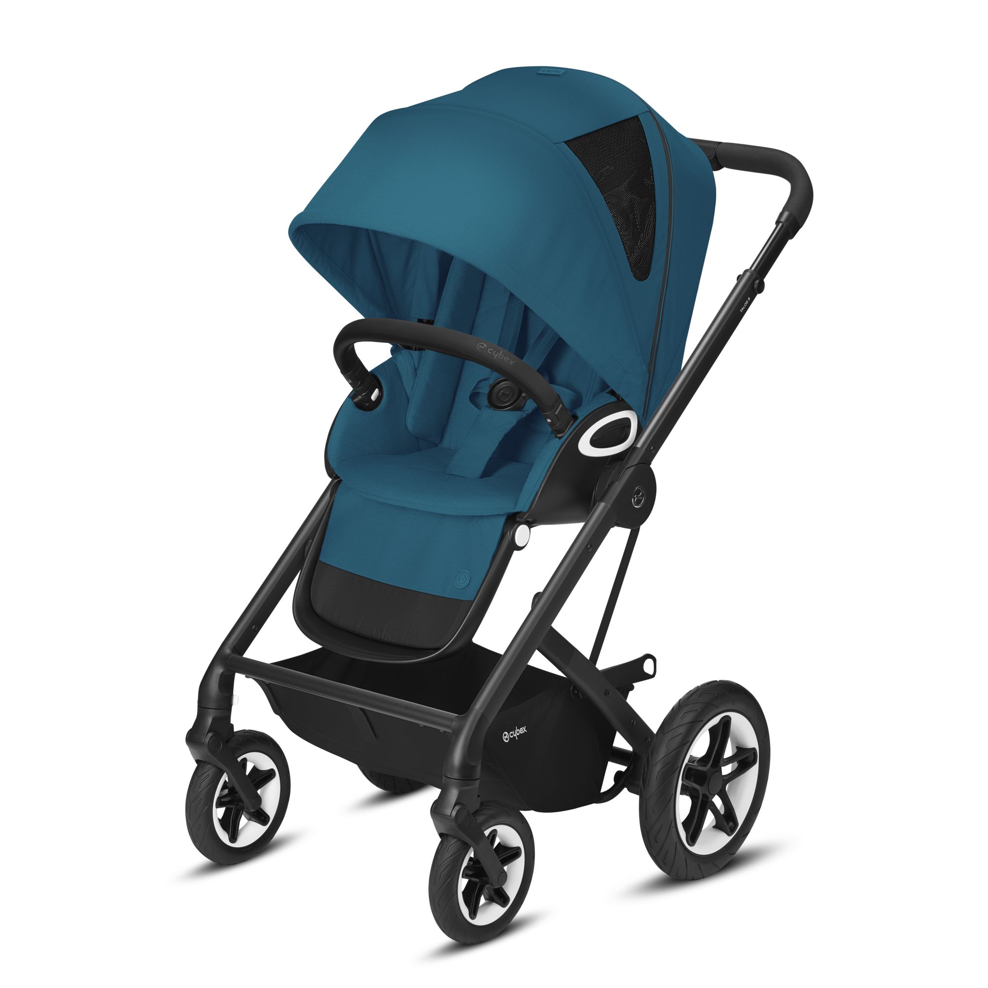 Poussette Talos S Lux châssis noir BLEU Cybex