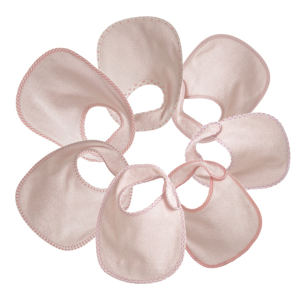 Trois Kilos Sept - Bavoirs Naissance X7 ROSE Trois Kilos Sept