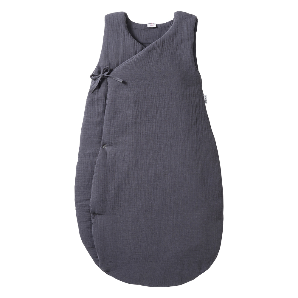 BB & Co - Gigoteuse double gaze ouatinée forme kimono - Mix & Match GRIS BB&Co