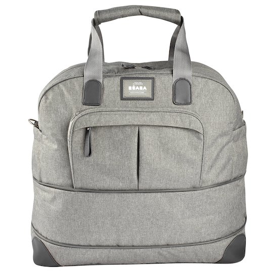Béaba Sac à langer de voyage Amsterdam gris chiné  Béaba Sac à langer de voyage Amsterdam gris chiné