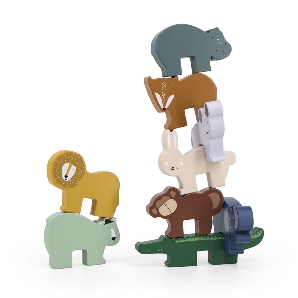 TRIXIE - Jeu d'empilage d'animaux en bois MULTICOLORE Trixie