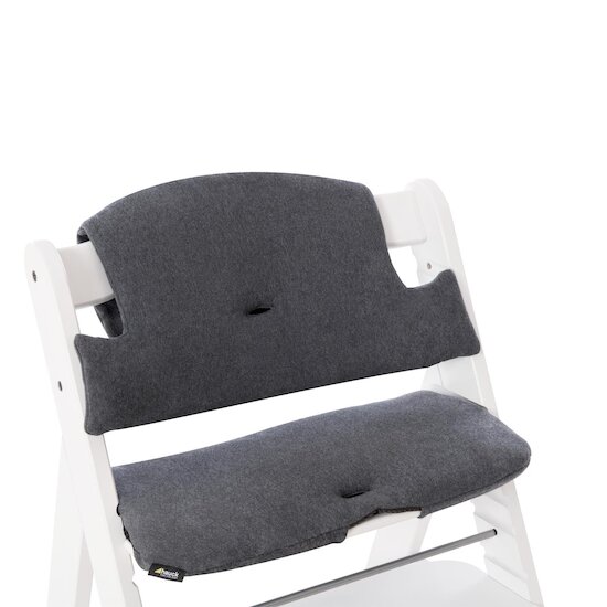 Hauck Coussin Chaise Haute Alpha+ Jersey Charcoal 