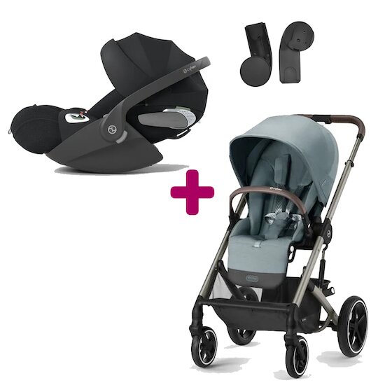 Poussette TRIO Balios S Lux TPE Nacelle Cot S Lux Seashell ATON B2 Volcano  Black CYBEX, Vente en ligne de