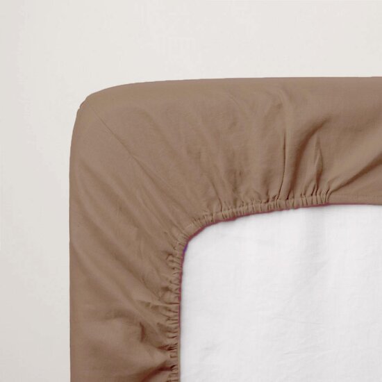 Mon P'tit Dodo Drap-Housse Jersey Brun  Mon P'tit Dodo Drap-Housse Jersey Brun