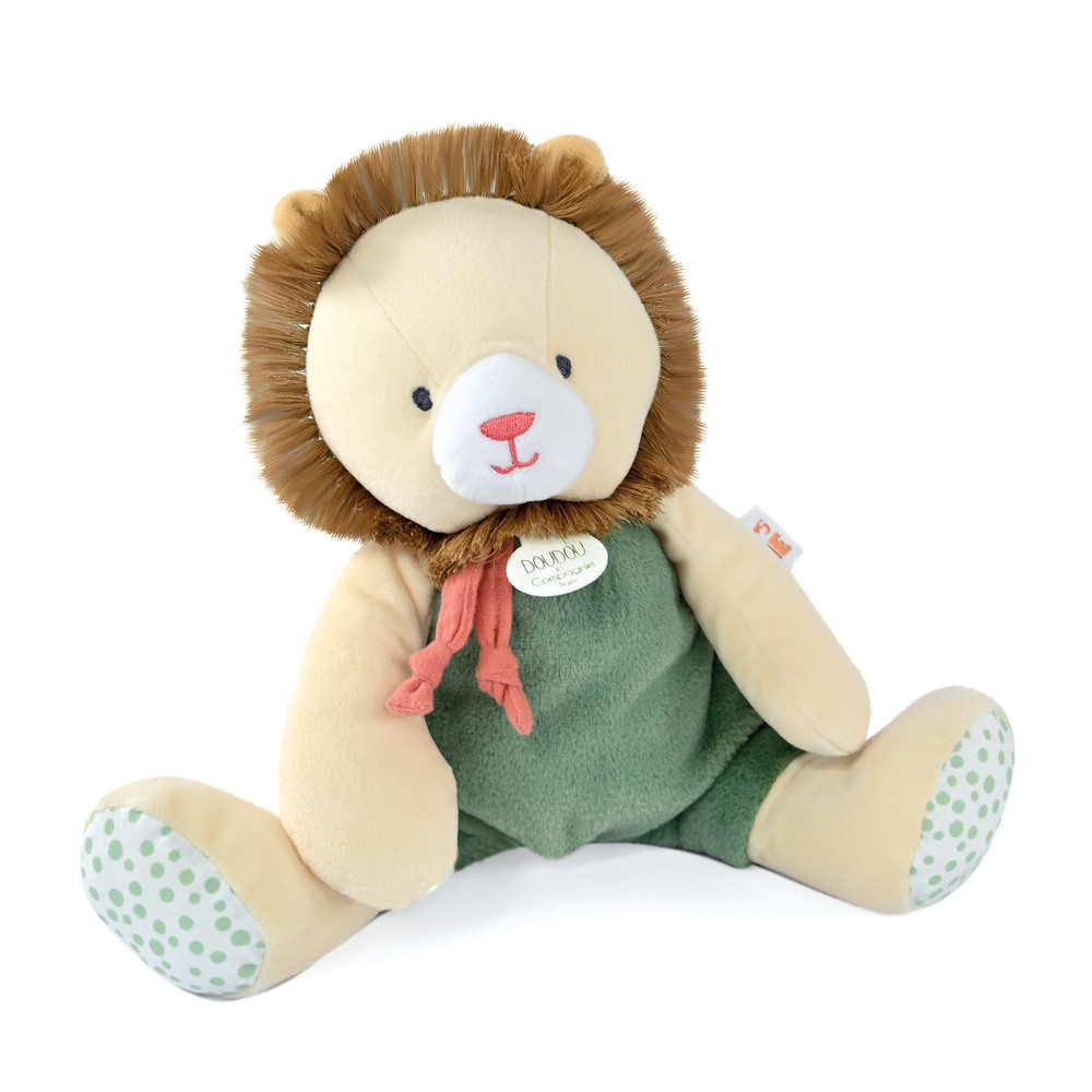 Doudou & Compagnie - Peluche Lion BEIGE Doudou & Compagnie