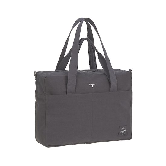 Lässig Sac à langer Coton Essential green label anthracite 