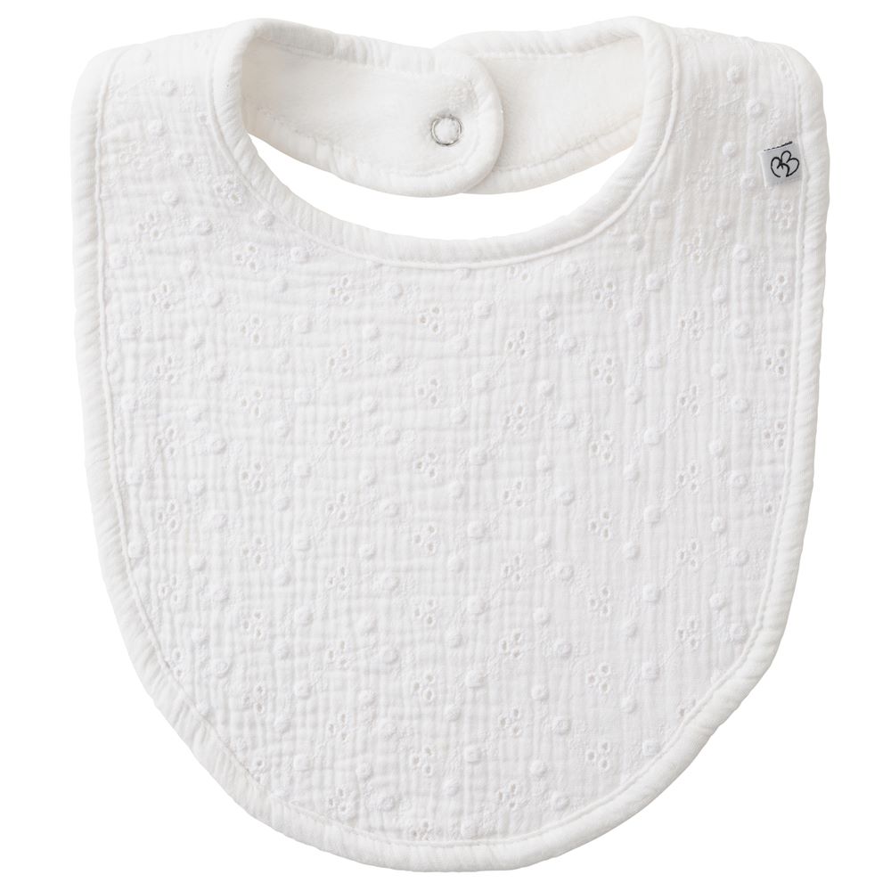 BB & Co - Grand bavoir réversible éponge BLANC BB&Co