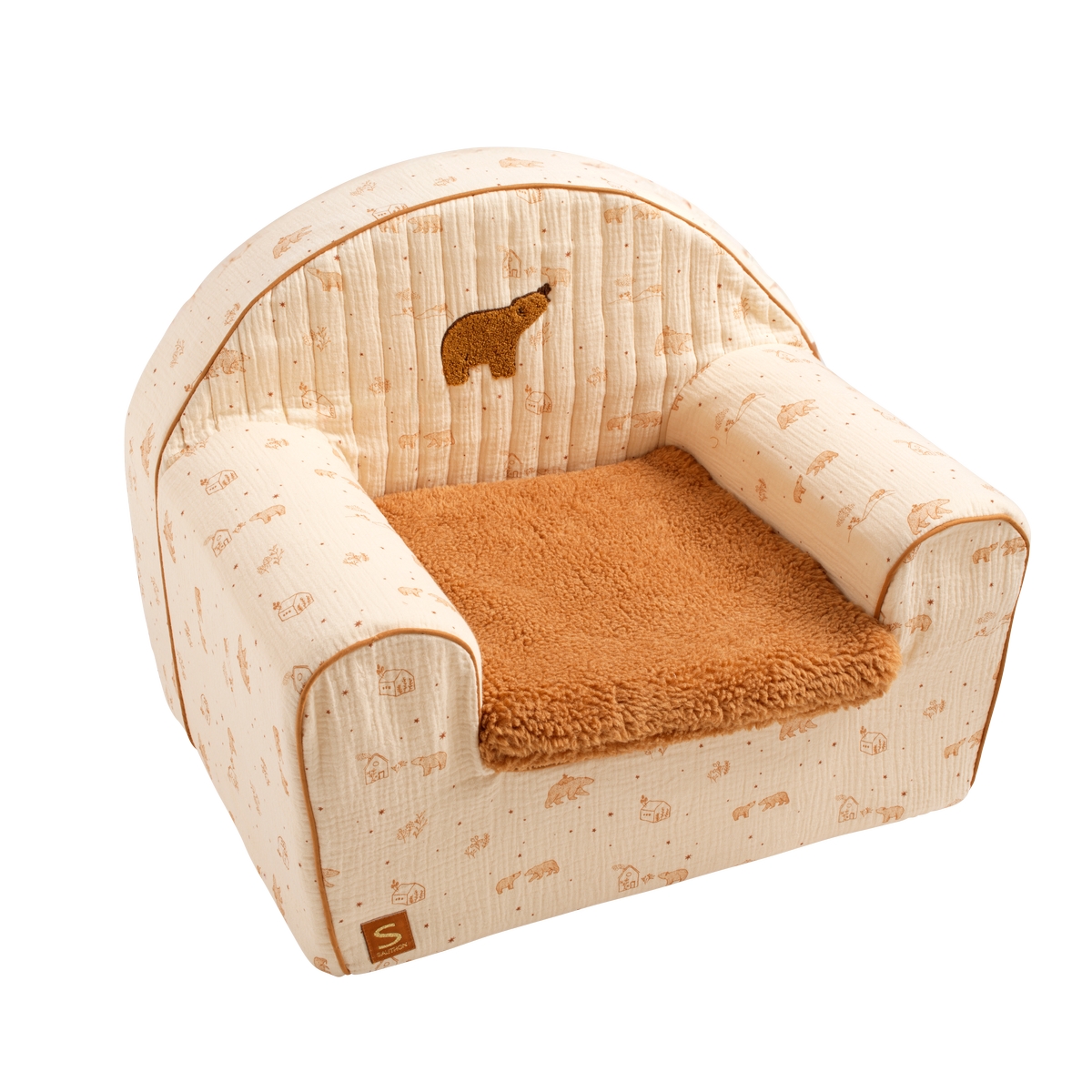 Fauteuil club Orsino BEIGE Sauthon