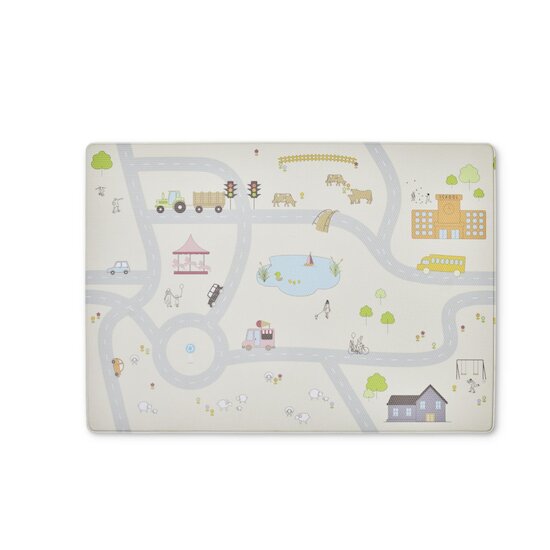 BB&Co Tapis de jeu vinyle Sur la route Multicolore  BB&Co Tapis de jeu vinyle Sur la route Multicolore