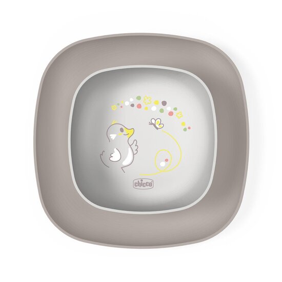 Chicco Ensemble d'assiettes Gris 