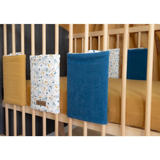 Domiva Tour de lit au fil de l'eau Multicolore 40x25 cm Domiva Tour de lit au fil de l'eau Multicolore 40x25 cm