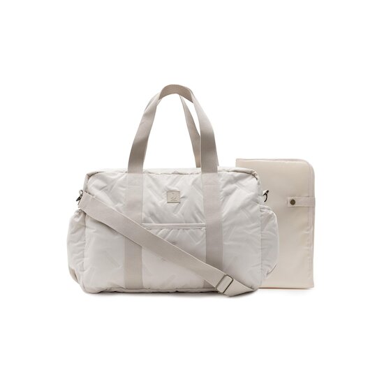 Jollein Sac à langer Embossed Lily Sand  Jollein Sac à langer Embossed Lily Sand