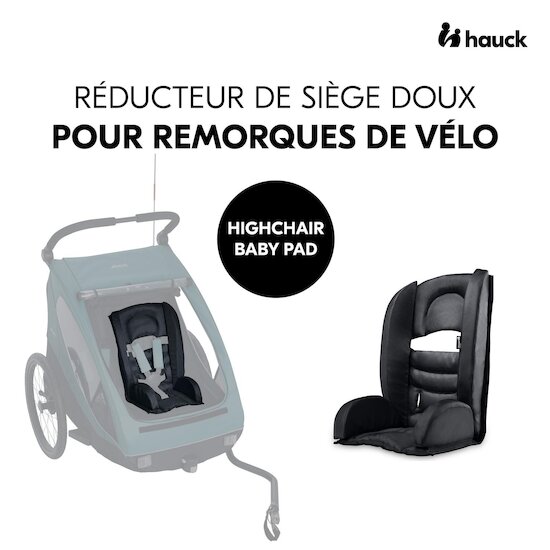 Hauck  Réducteur de Siège pour Remorque de Vélo Black  Hauck  Réducteur de Siège pour Remorque de Vélo Black