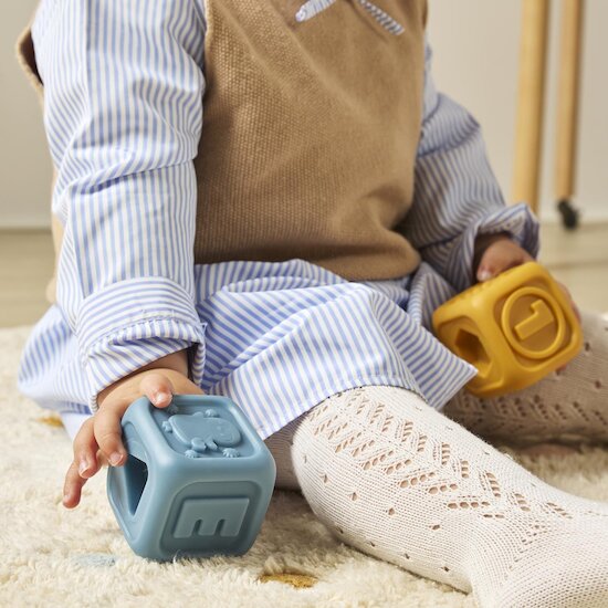 Miniland Cubes d’activités en tissu Multicolore 