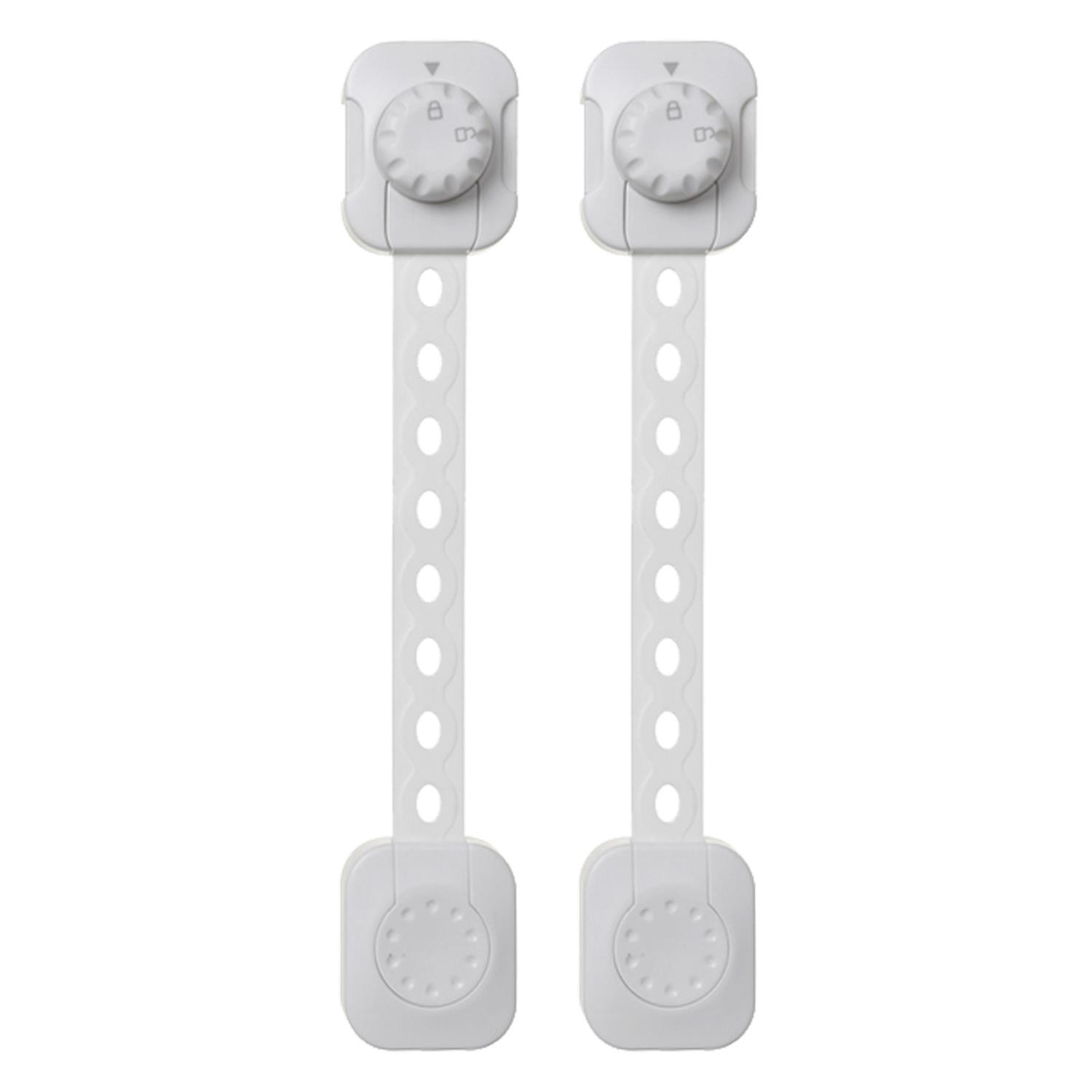 Dreambaby - Lot de 2 Loquets à usages multiples Twist n Lock BLANC Dreambaby