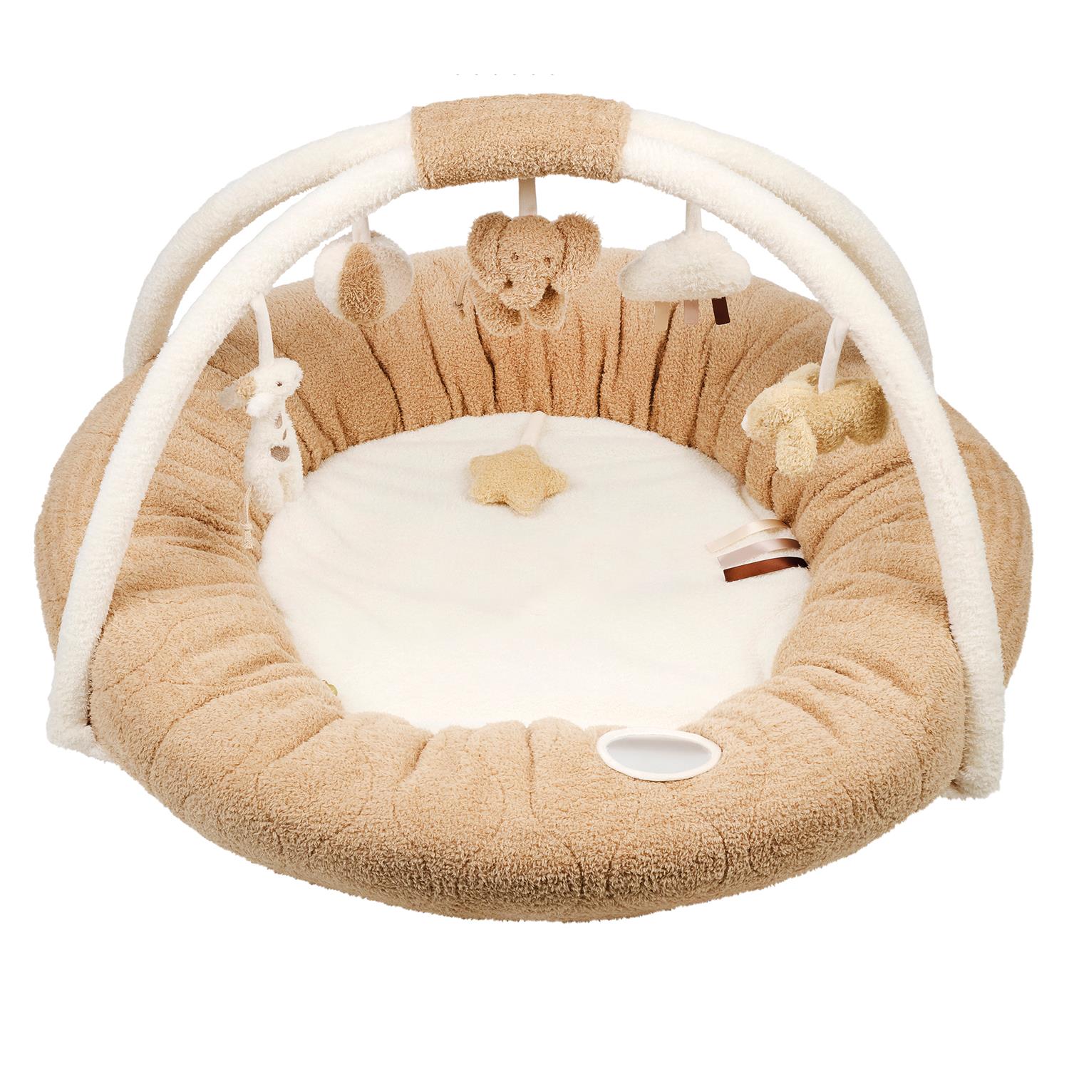 Tapis Teddy pouf avec arches naturel BEIGE Nattou