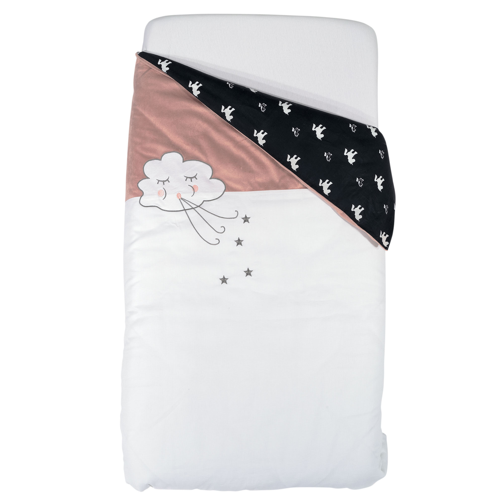 Trois Kilos Sept - Housse de couette Ophelia la licorne ROSE Trois Kilos Sept