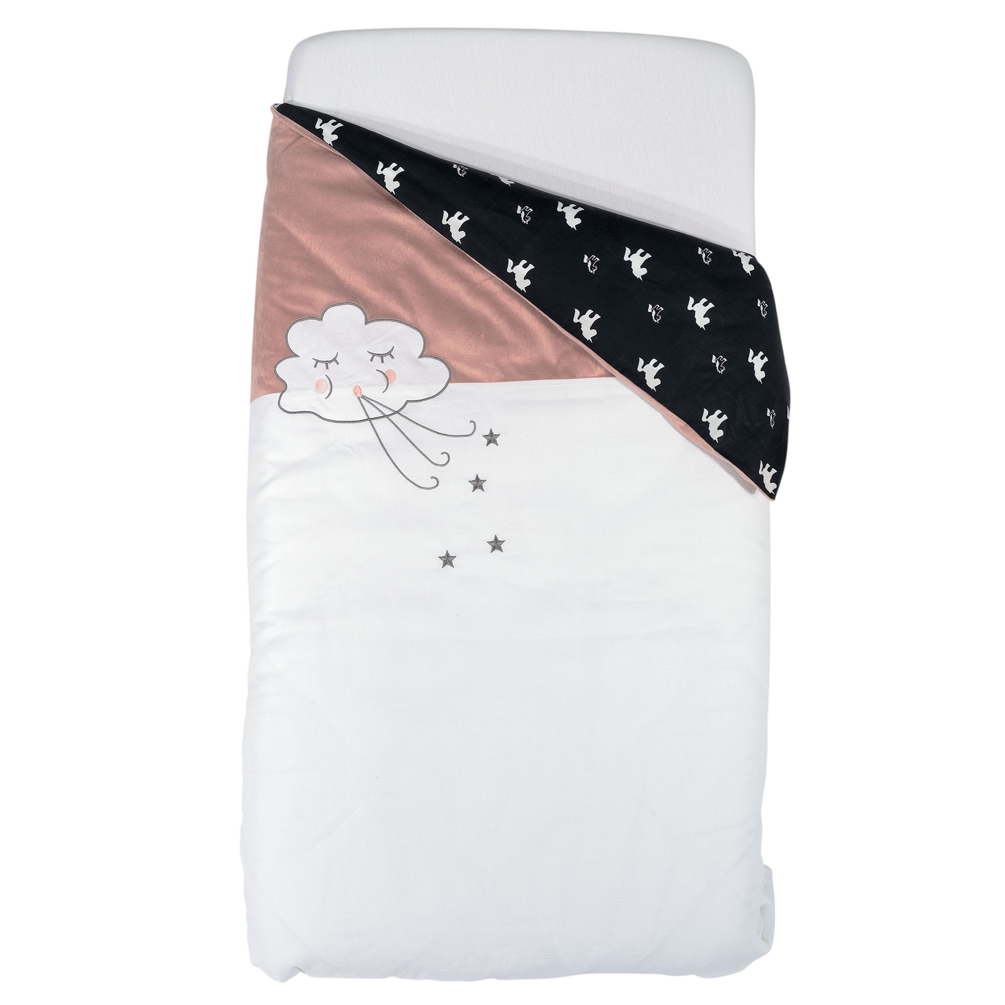 Housse de couette Ophelia la licorne ROSE Trois Kilos Sept