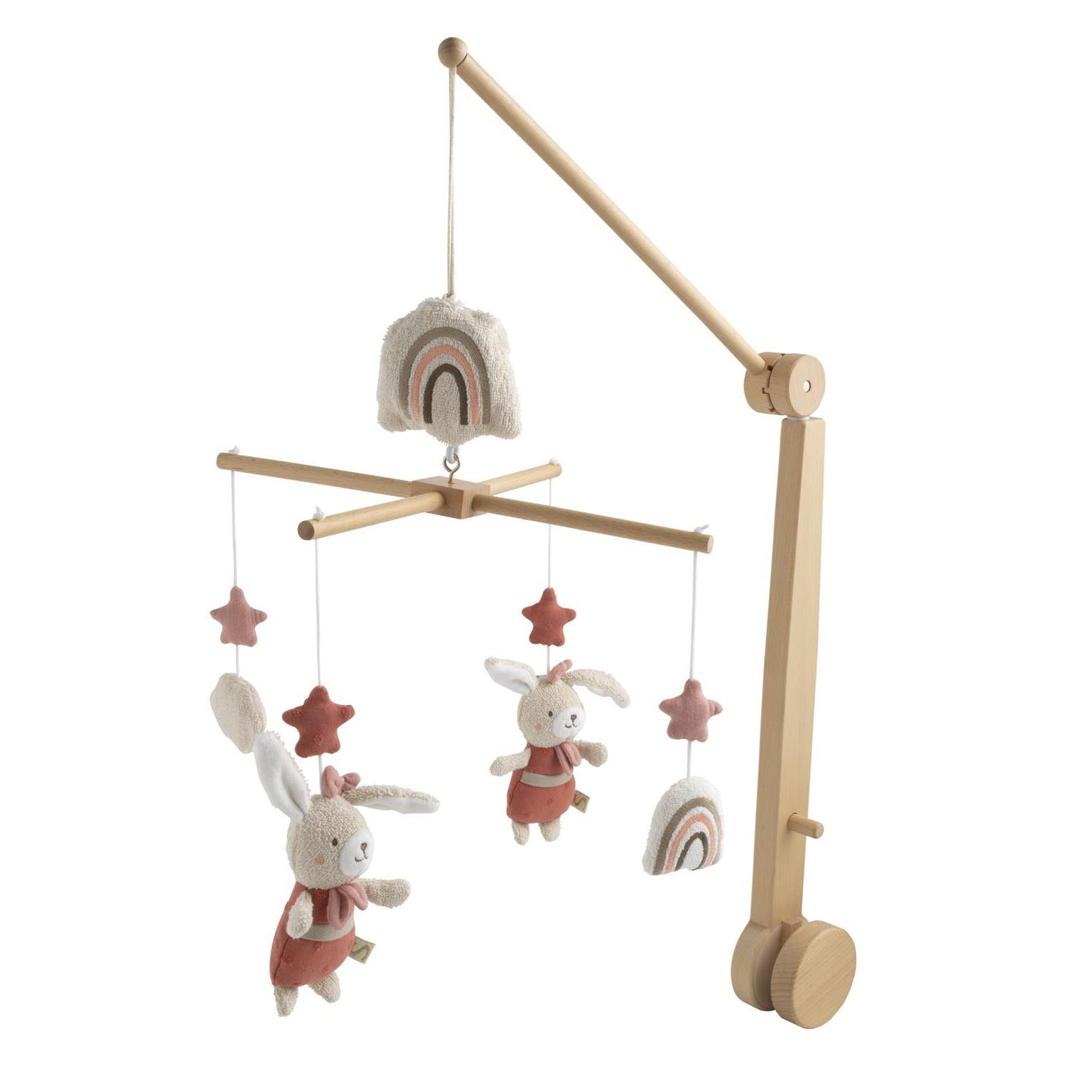 Mobile Musical Petit Coeur BEIGE Sauthon