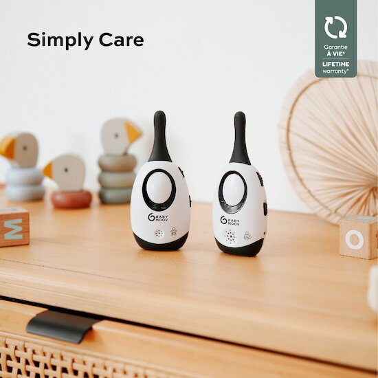 Babymoov Babyphone Simply Care Blanc/Gris  Babymoov Babyphone Simply Care Blanc/Gris