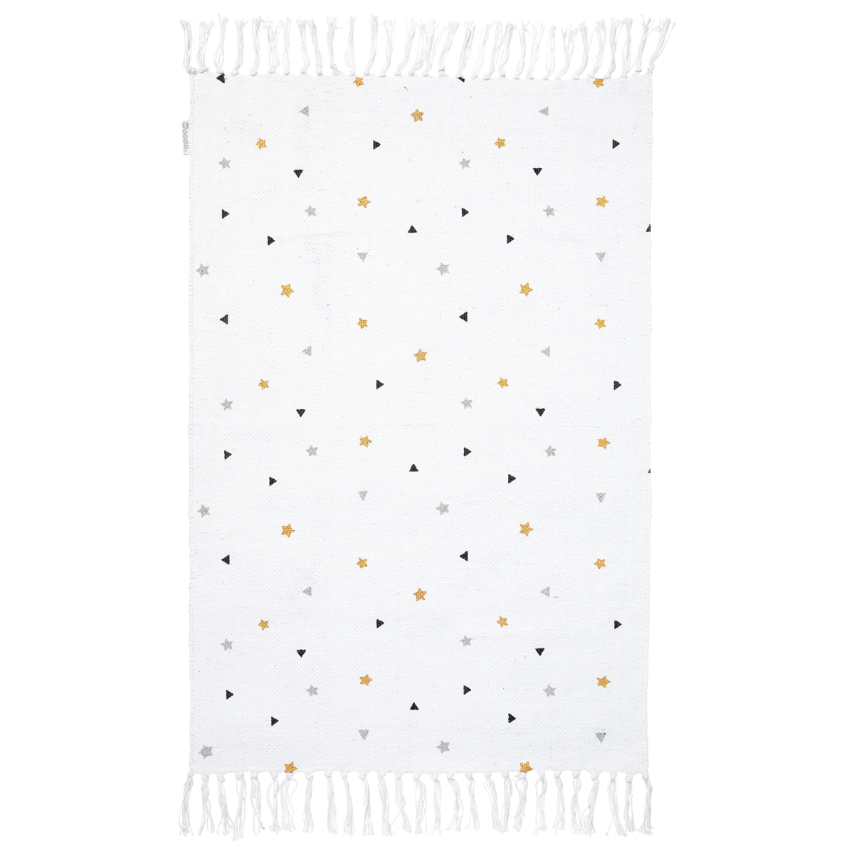 Tapis Etoiles filantes BLANC Little Band