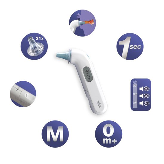 Braun Thermomètre auriculaire infrarouge ThermoScan 3   Braun Thermomètre auriculaire infrarouge ThermoScan 3
