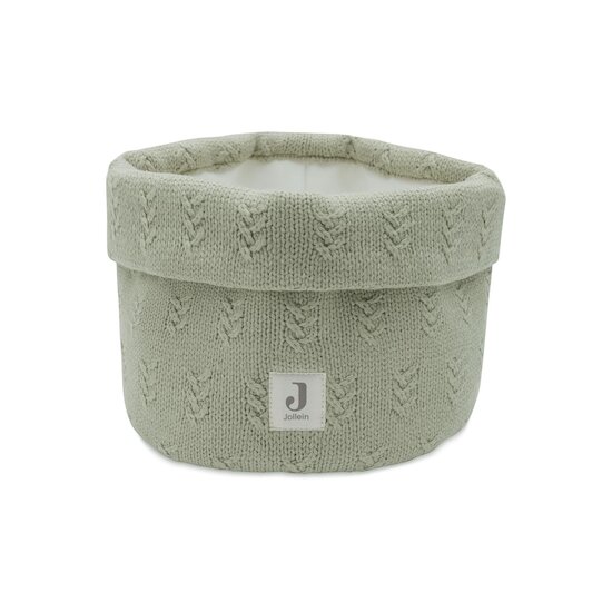 Jollein Panier de rangement grain knit Olive Green 