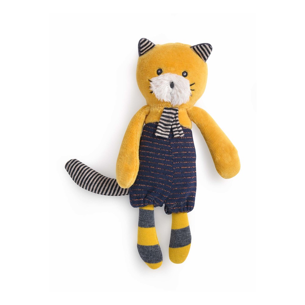 MOULIN ROTY - Doudou miniature chat Lulu Les Moustaches MULTICOLORE Moulin Roty