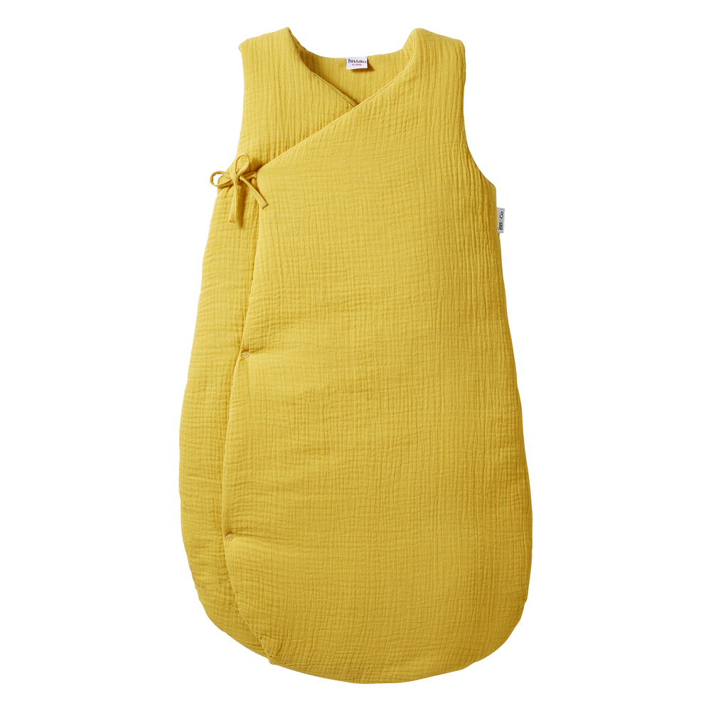 Gigoteuse double gaze ouatinée forme kimono - Mix & Match JAUNE BB&Co