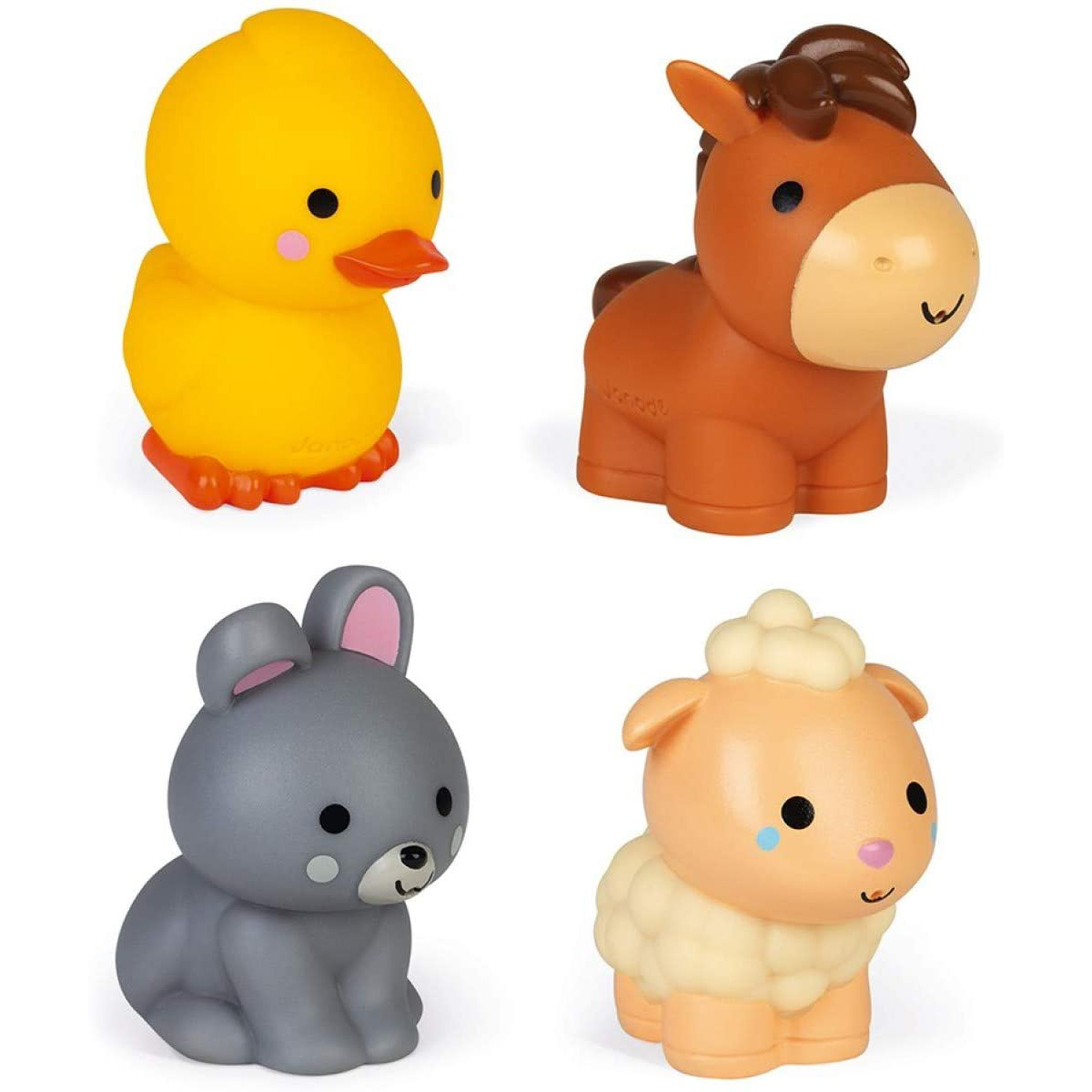 Janod - 4 gicleurs de bain Les animaux de la ferme MULTICOLORE Janod