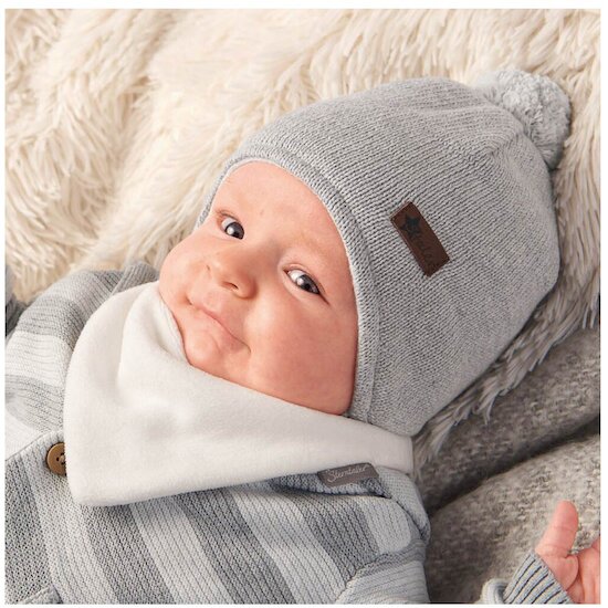 Sterntaler Bonnet tricot Argent Mel.  Sterntaler Bonnet tricot Argent Mel.
