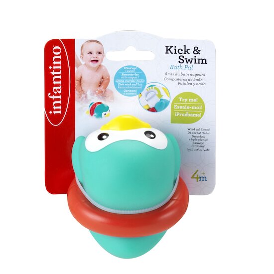 Infantino Jouet de bain à remonter Pingouin   Infantino Jouet de bain à remonter Pingouin