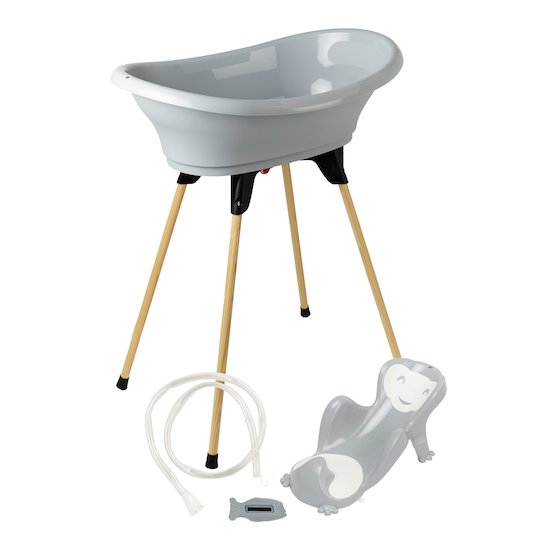 Thermobaby Pack transat de bain Vasco 5 en 1 Gris charme 