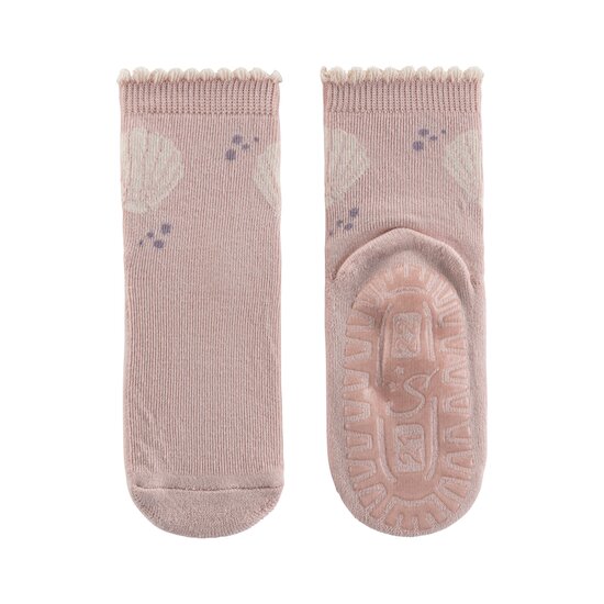 Sterntaler Chaussettes antidérapantes imprimé Coquillages Rose 