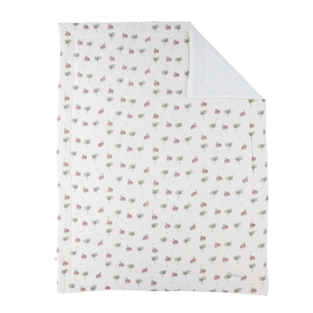 Couverture mousseline M&m25 BLANC Noukie's